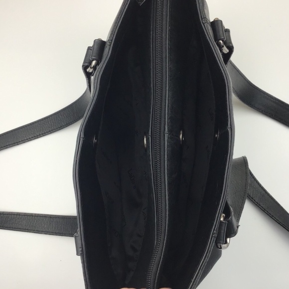 Italian Leather Black Tote Bag - Picture 9 of 16